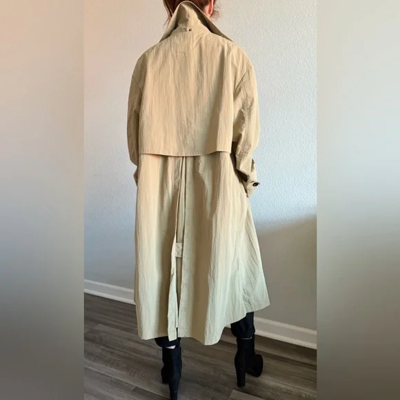 Zara - Beige Balmacaan Coat - Size S - Picture 3 of 10